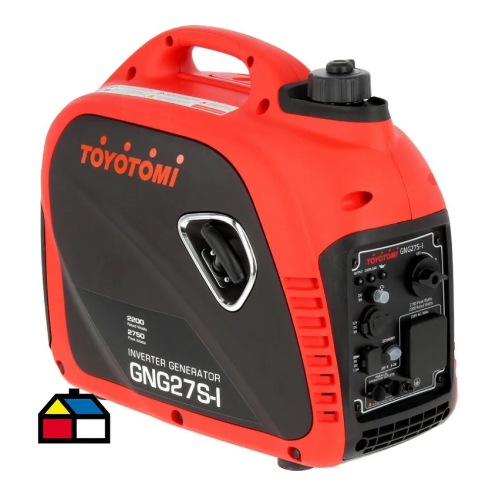 Generador Eléctrico a Gasolina Partida Manual 2400 W 4.5 L Toyotomi