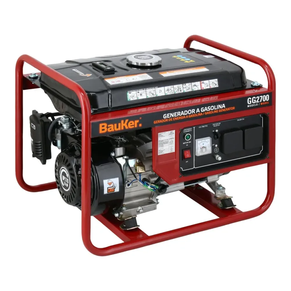 Generador Eléctrico a Partida Manual 2000 W 15 L Bauker