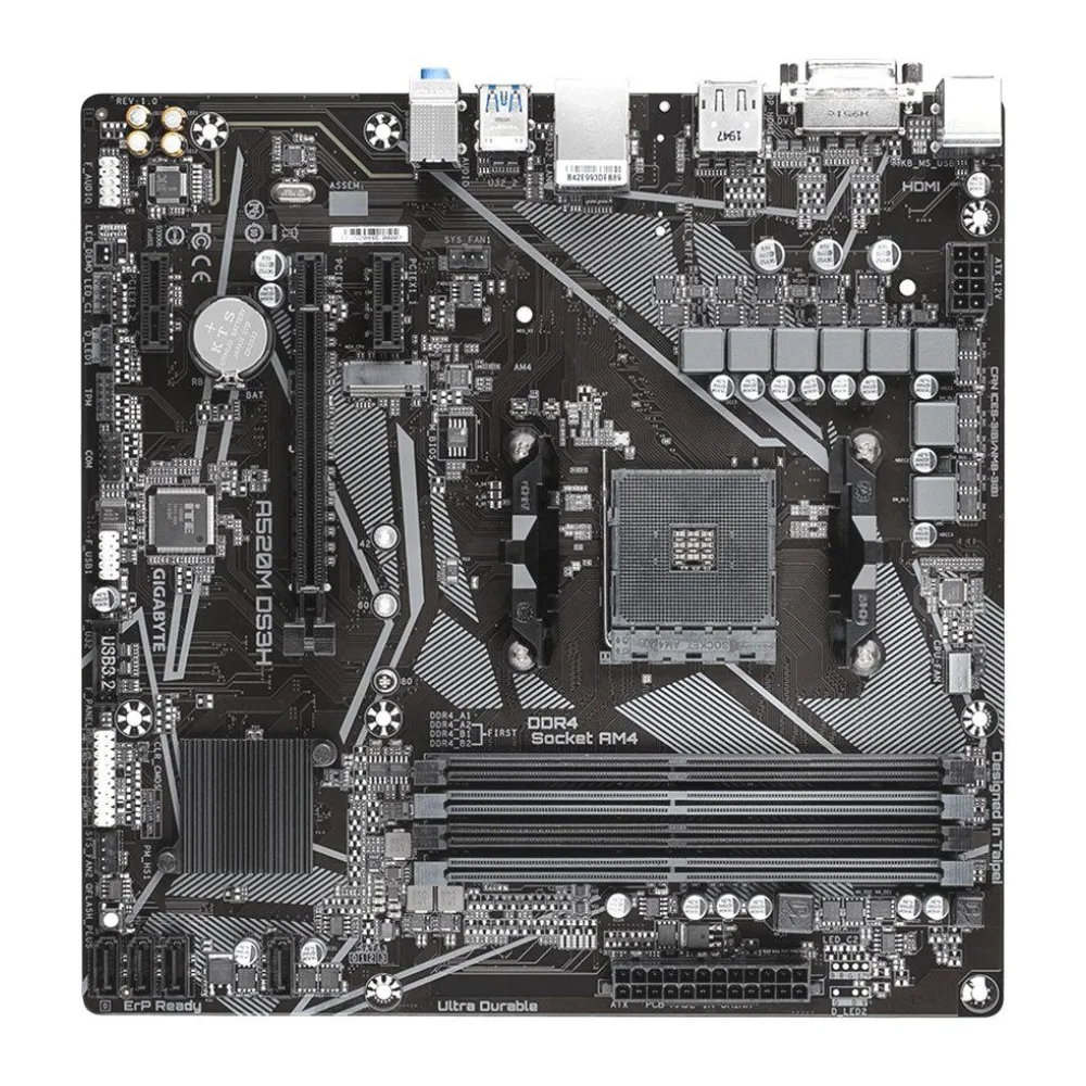 Gigabyte Tarjeta Madre Socket AM4 DDR4 A520M-DS3H