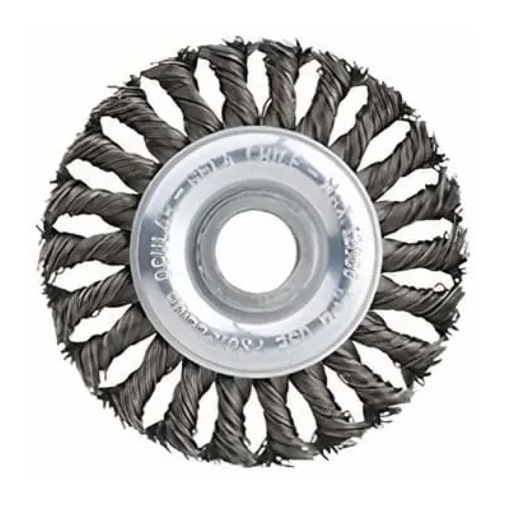 Grata Cepillo Circular Alambre Trenzado 41-Z-60 4 Pulgadas Hela