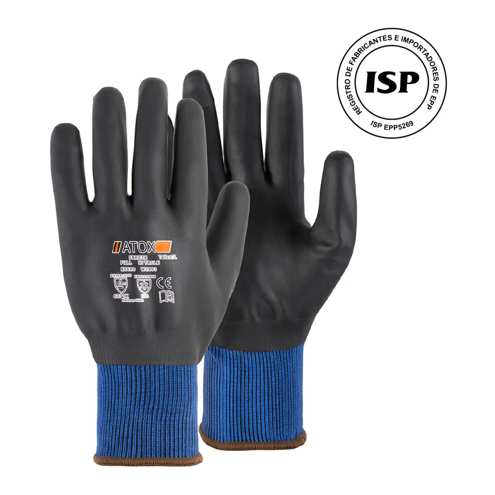 Guante Atox Freeze Full Nitrile Negro W2003