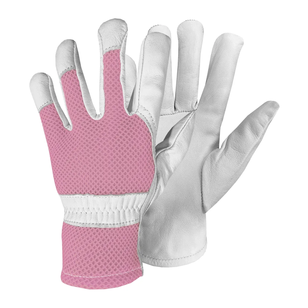 Guante Cabritilla Malla Rosado Getpro