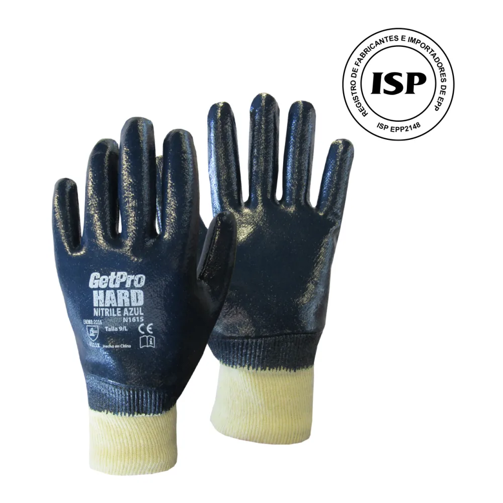 Guante Getpro Hard Nitrile Azul N1615