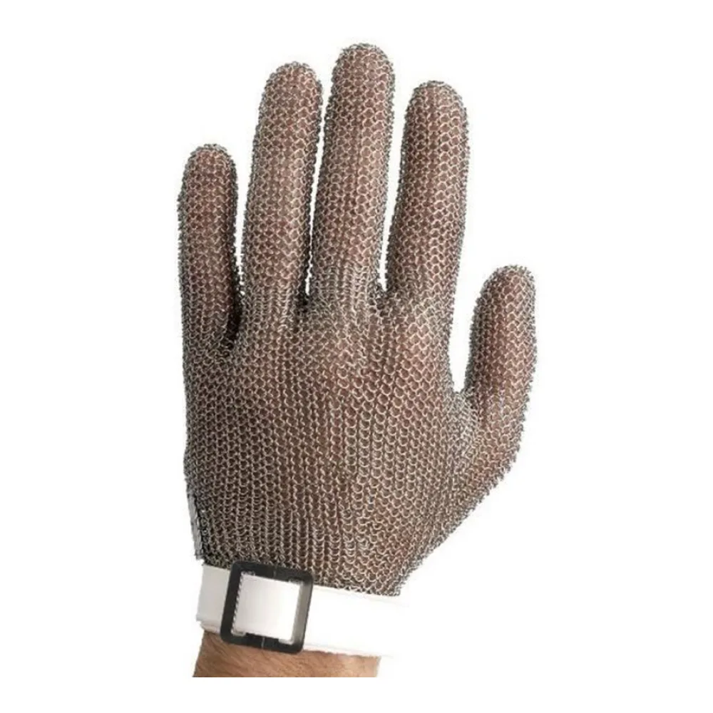 Guante Metálico 5 Dedos Banda Textil