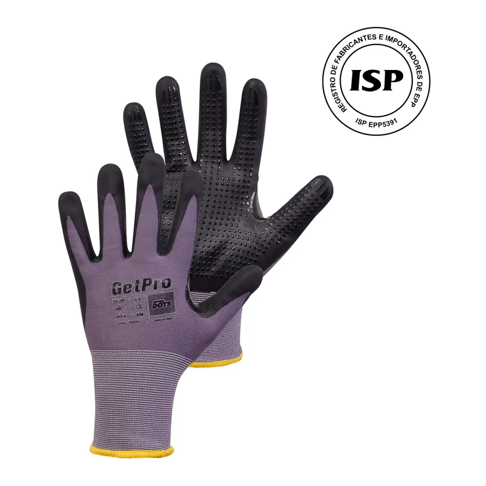 Guante Nitril Dots Getpro