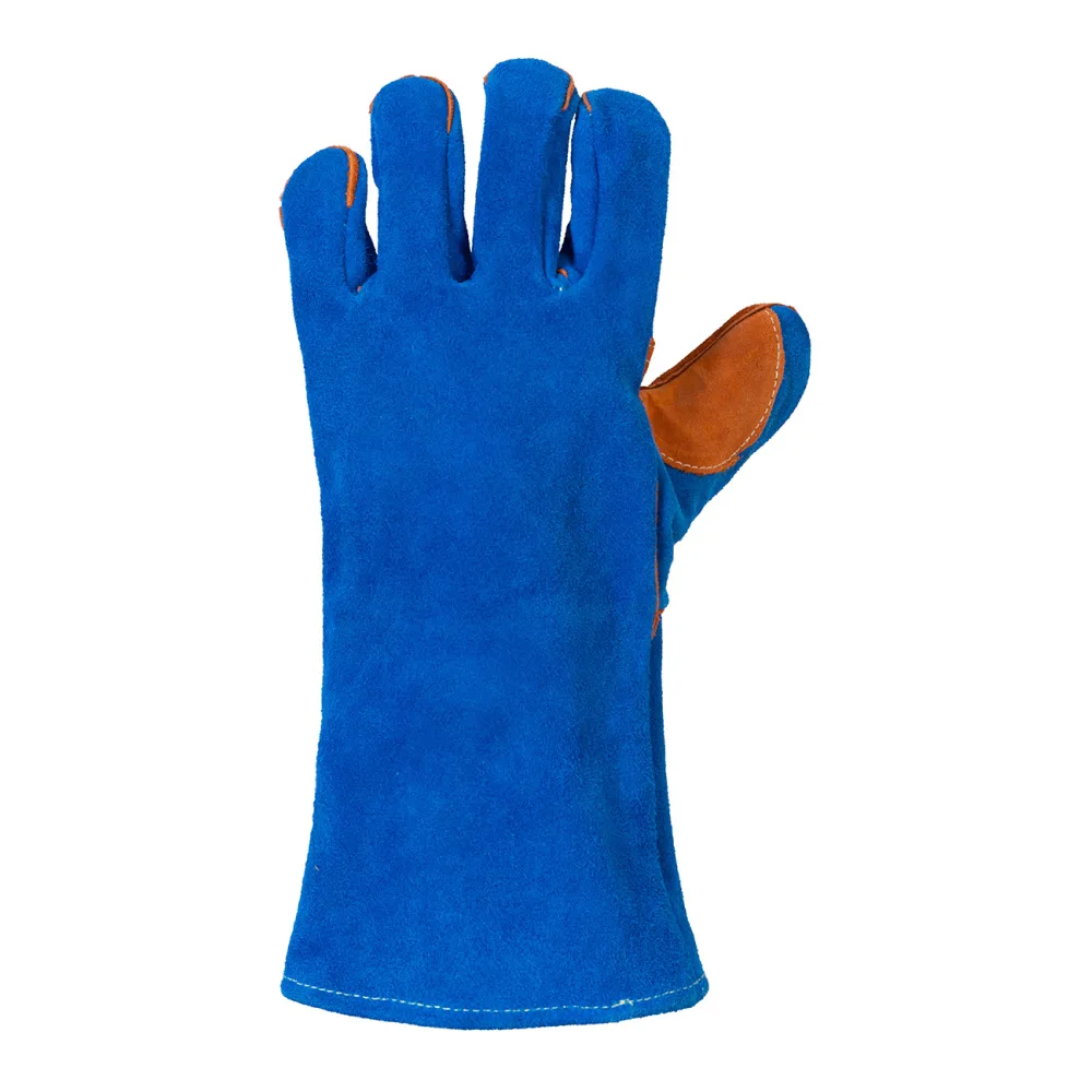 Guante Soldador Azul Reforzado C/kevlar