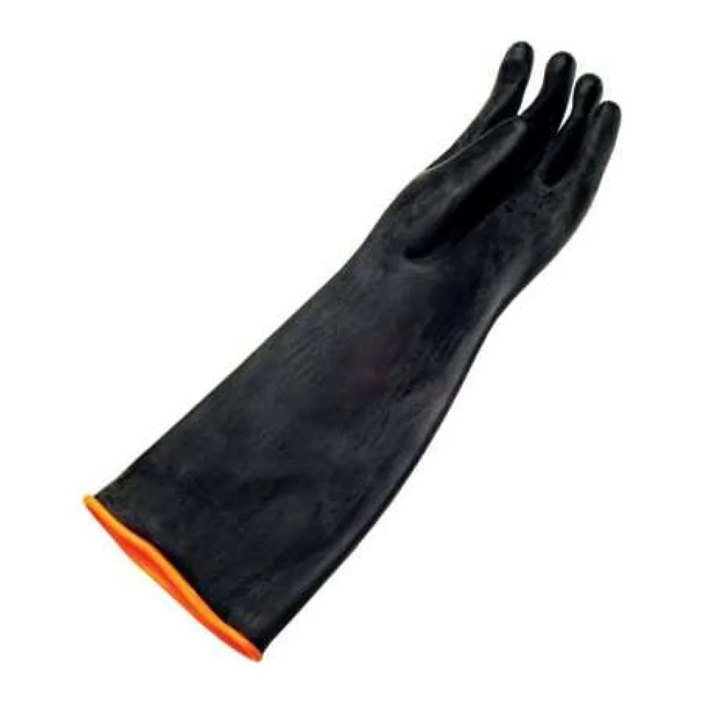 Guantes Goma Negro 18"