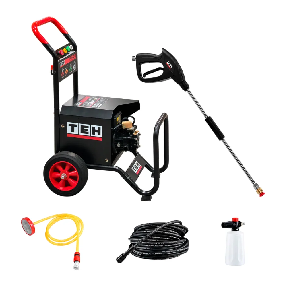 Hidrolavadora Industrial 145 Bar 2 en 1 Autocebante 680L/H 2200W Tehtools
