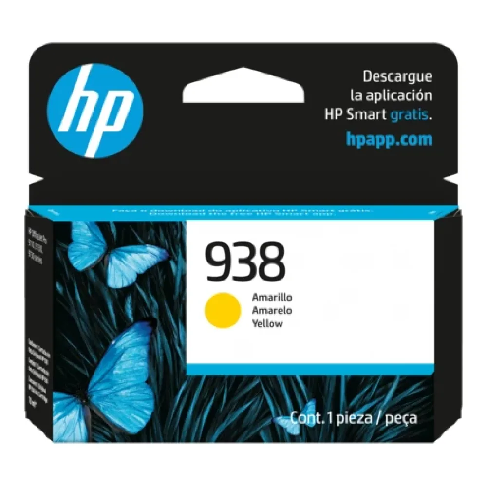HP 938 Cartucho de Tinta Amarilla Original 4S6X7PL