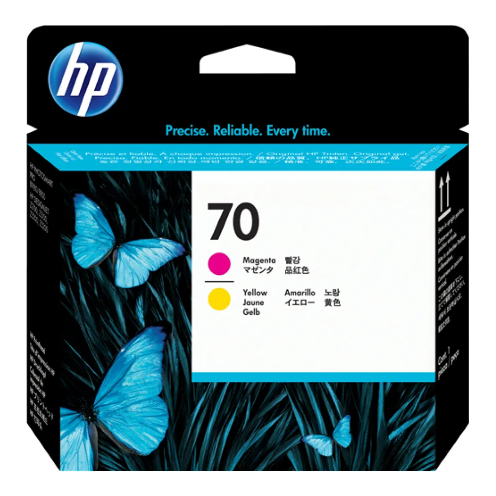 HP Cabezal de Impresión 70 Magenta y Amarillo C9406A