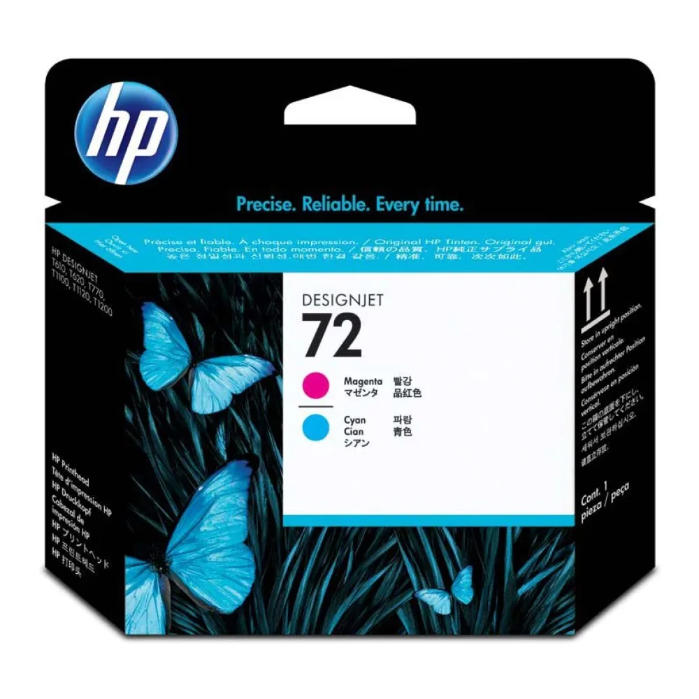 HP Cabezal de Impresión 72 Magenta y Cyan C9383A