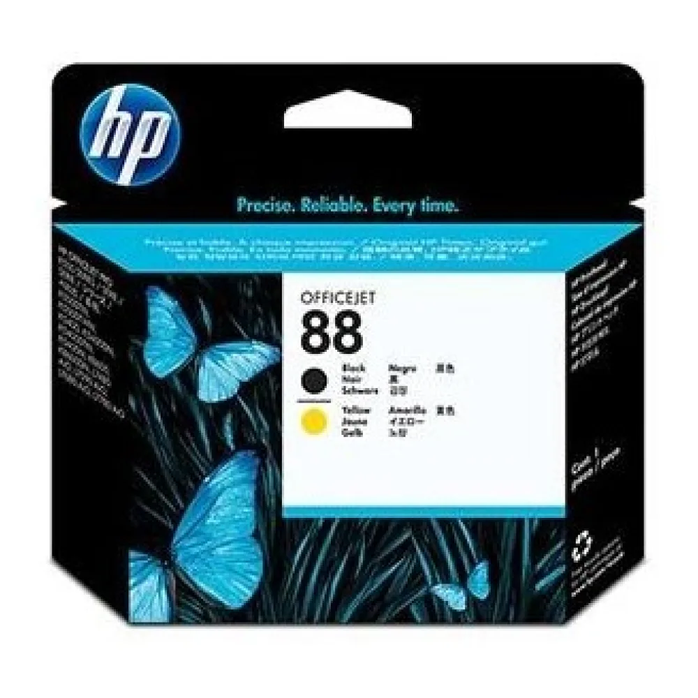 HP Cabezal de Impresión 88 Negro y Amarillo C9381A