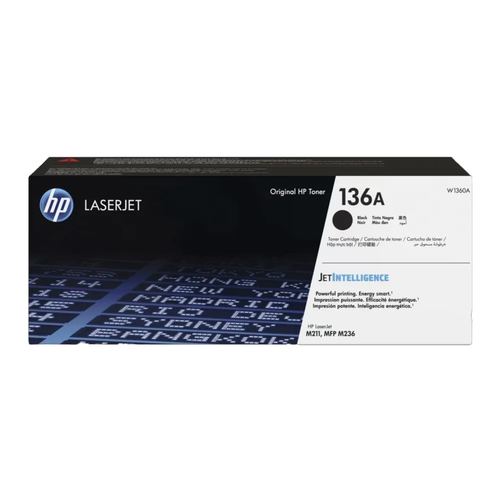 HP Cartucho de Tóner 136A Negro Laserjet Original W1360A