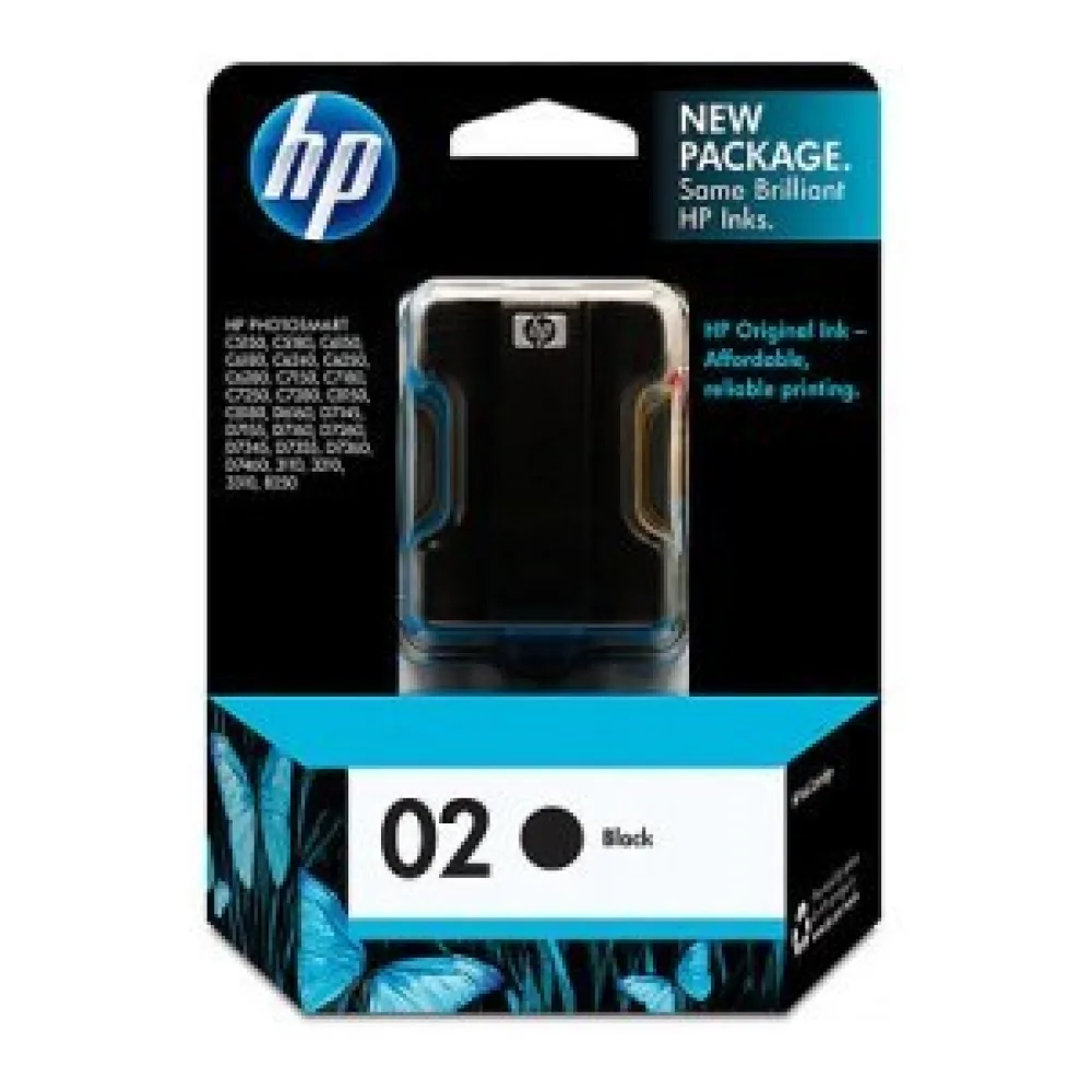 HP Tinta 02 Negra C8721WL