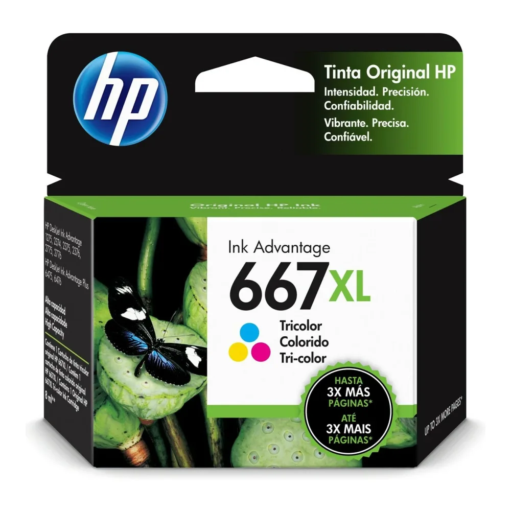 HP Tinta 667XL Tricolor 3YM80AL