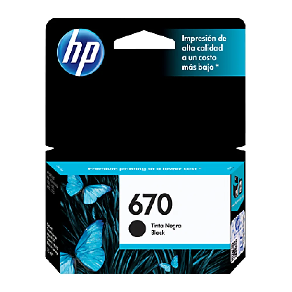 HP Tinta 670 Negro CZ113AL
