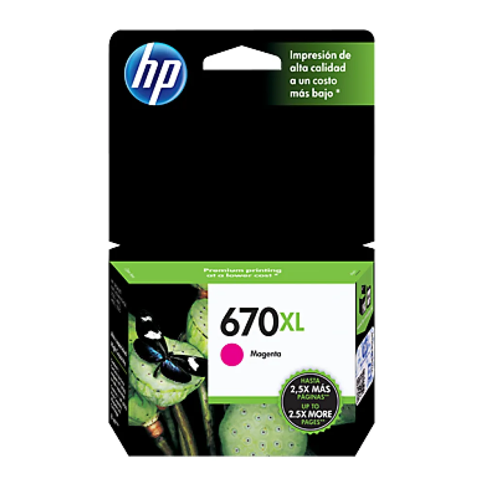 HP Tinta 670XL Magenta CZ119AL