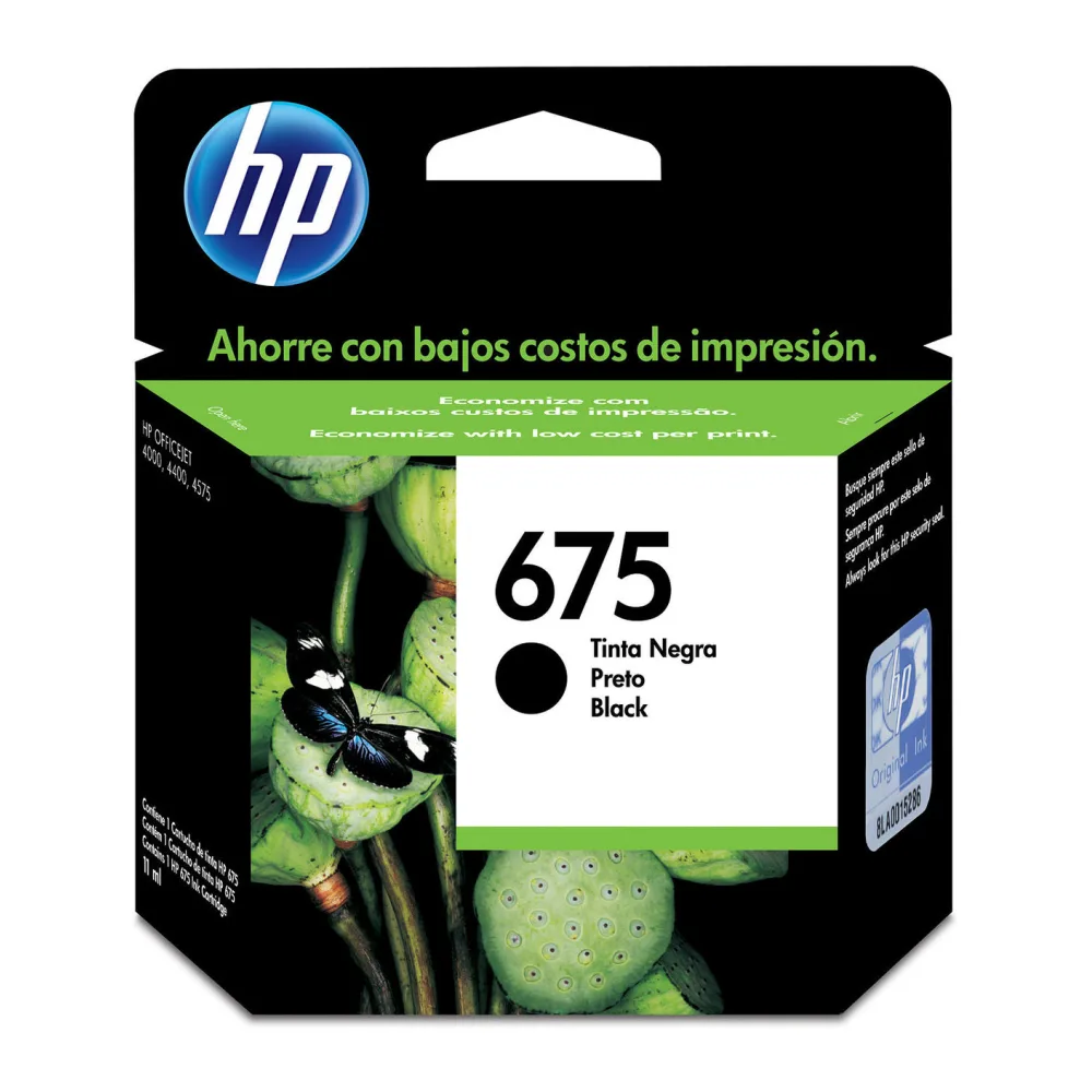 HP Tinta 675 Negro CN690AL