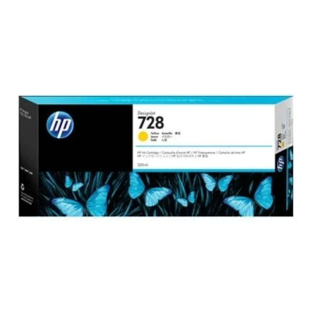 HP Tinta 728 Amarillo 300 Ml F9K15A