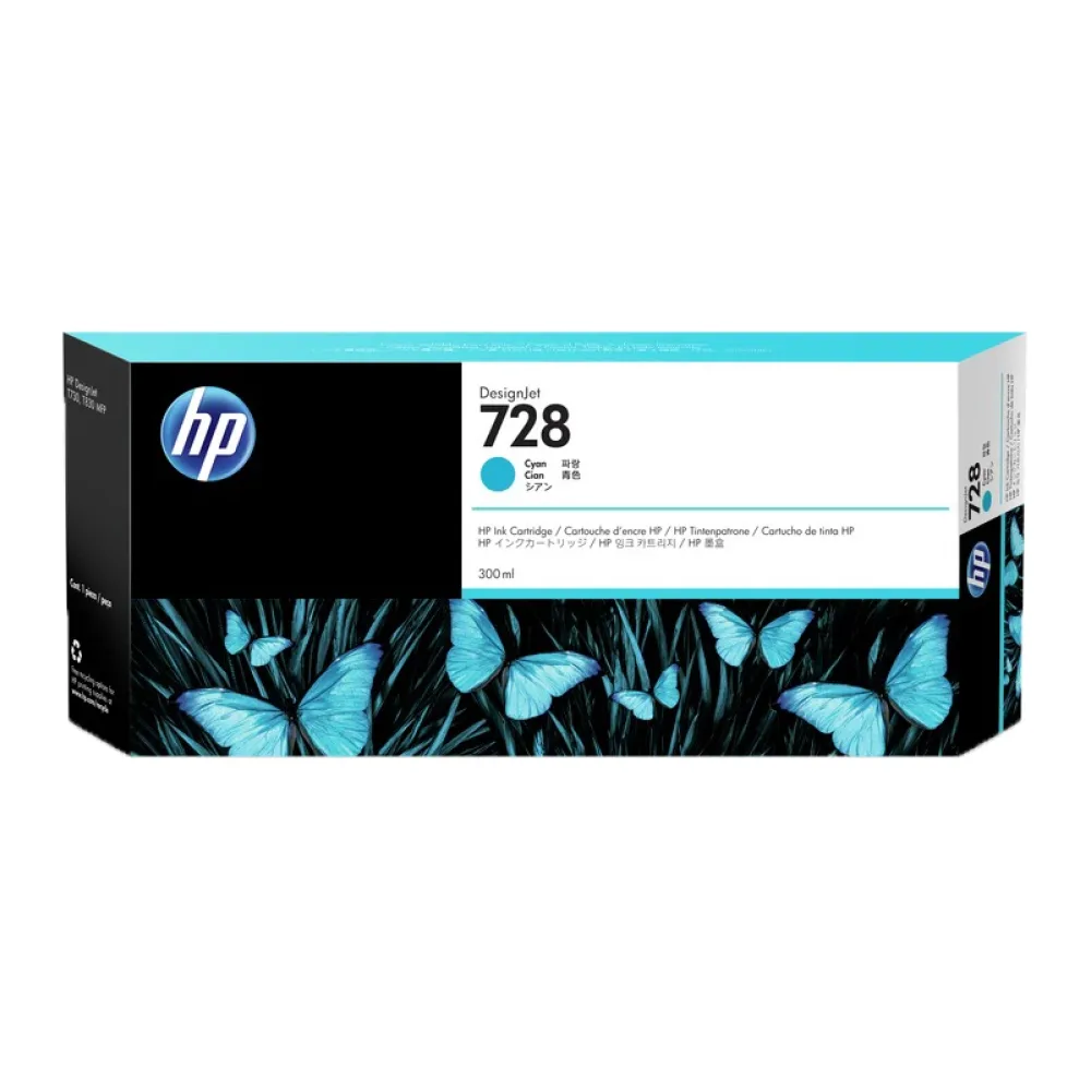 HP Tinta 728 Cian 300 Ml F9K17A