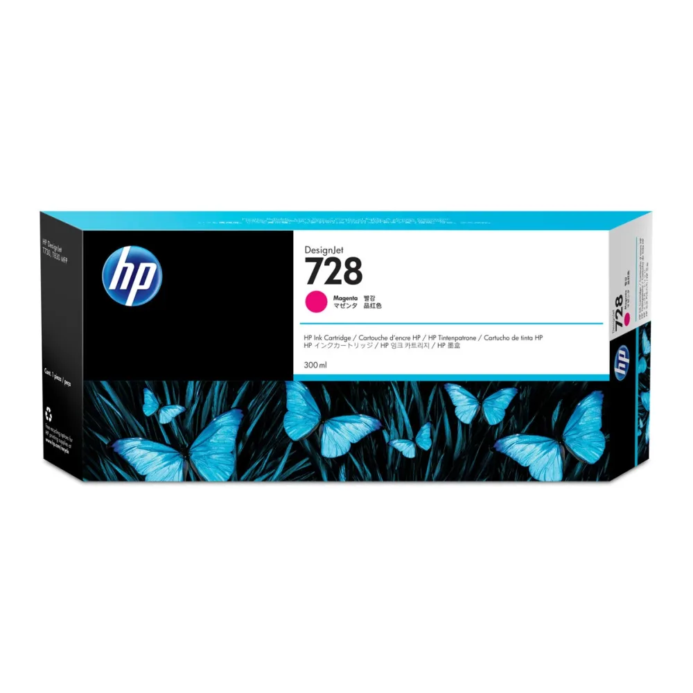 HP Tinta 728 Magenta 300 Ml F9K16A