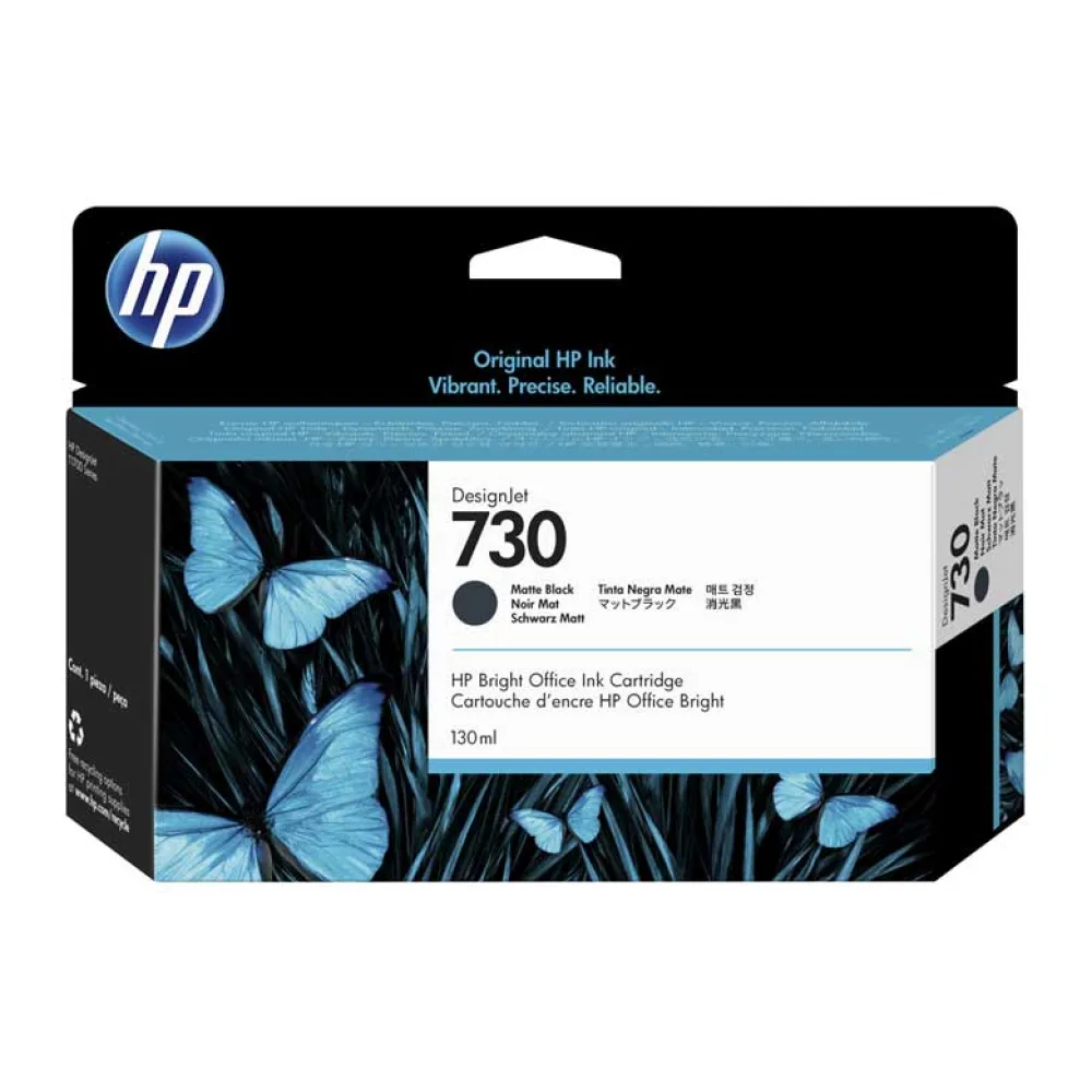 HP Tinta 730 130ML Negro Mate P2V65A