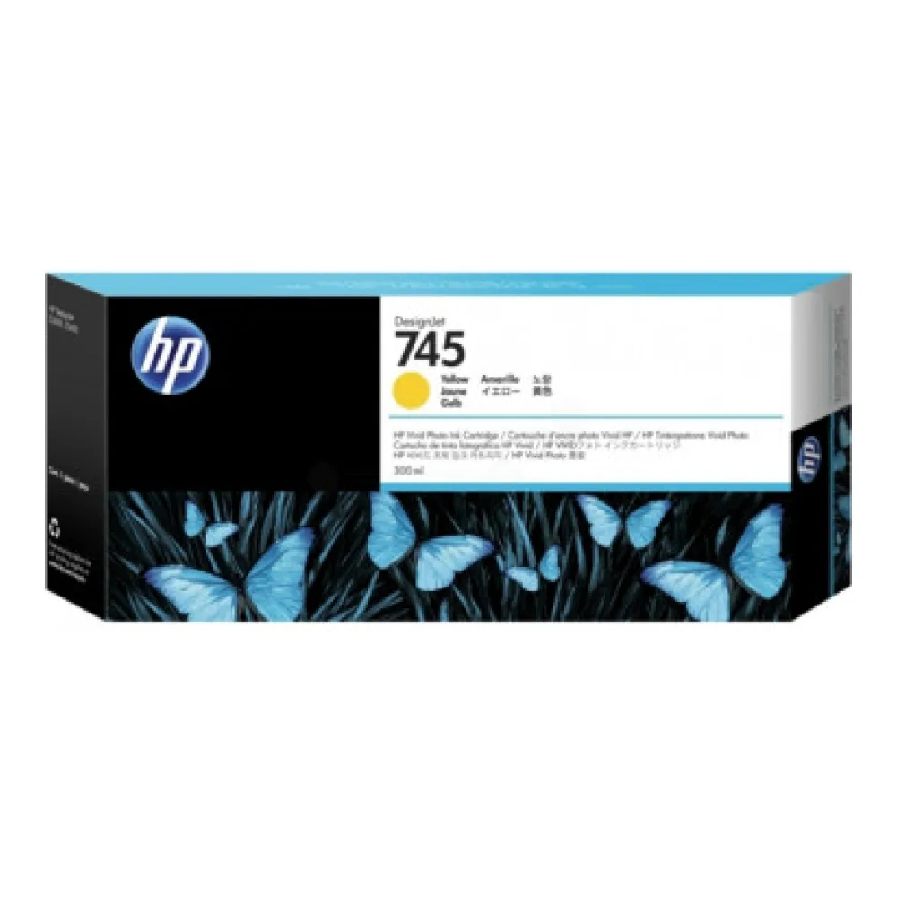 HP Tinta 745 de 300 Ml Amarillo F9K02A