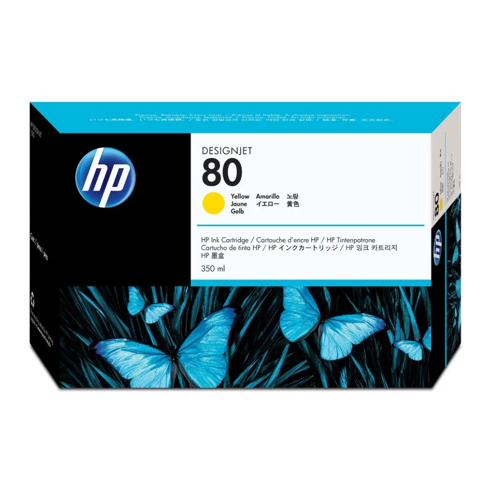 HP Tinta 80 Amarilla 350 Ml C4848A