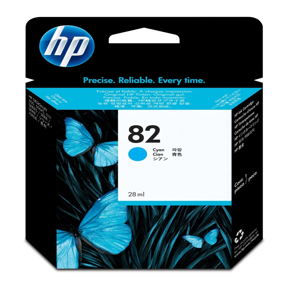 HP Tinta 82 Cyan 69 Ml C4911A