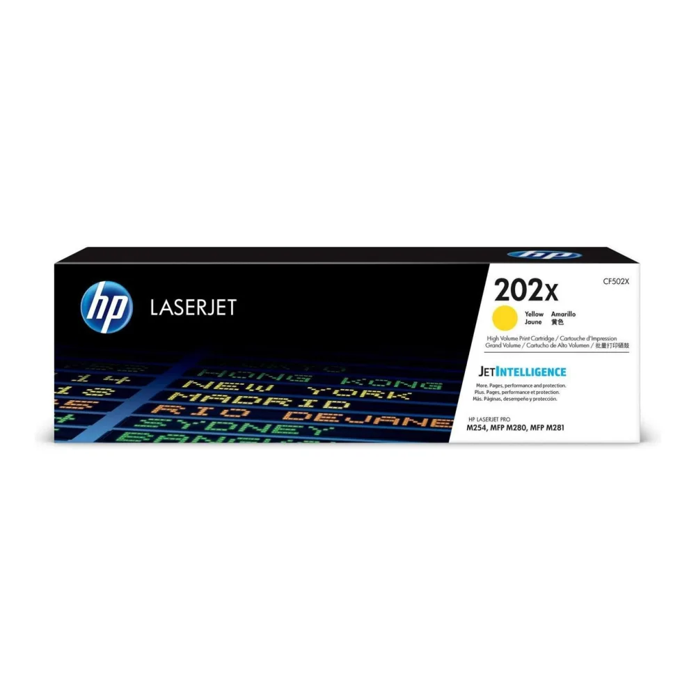 HP Toner 202X Amarillo CF502X