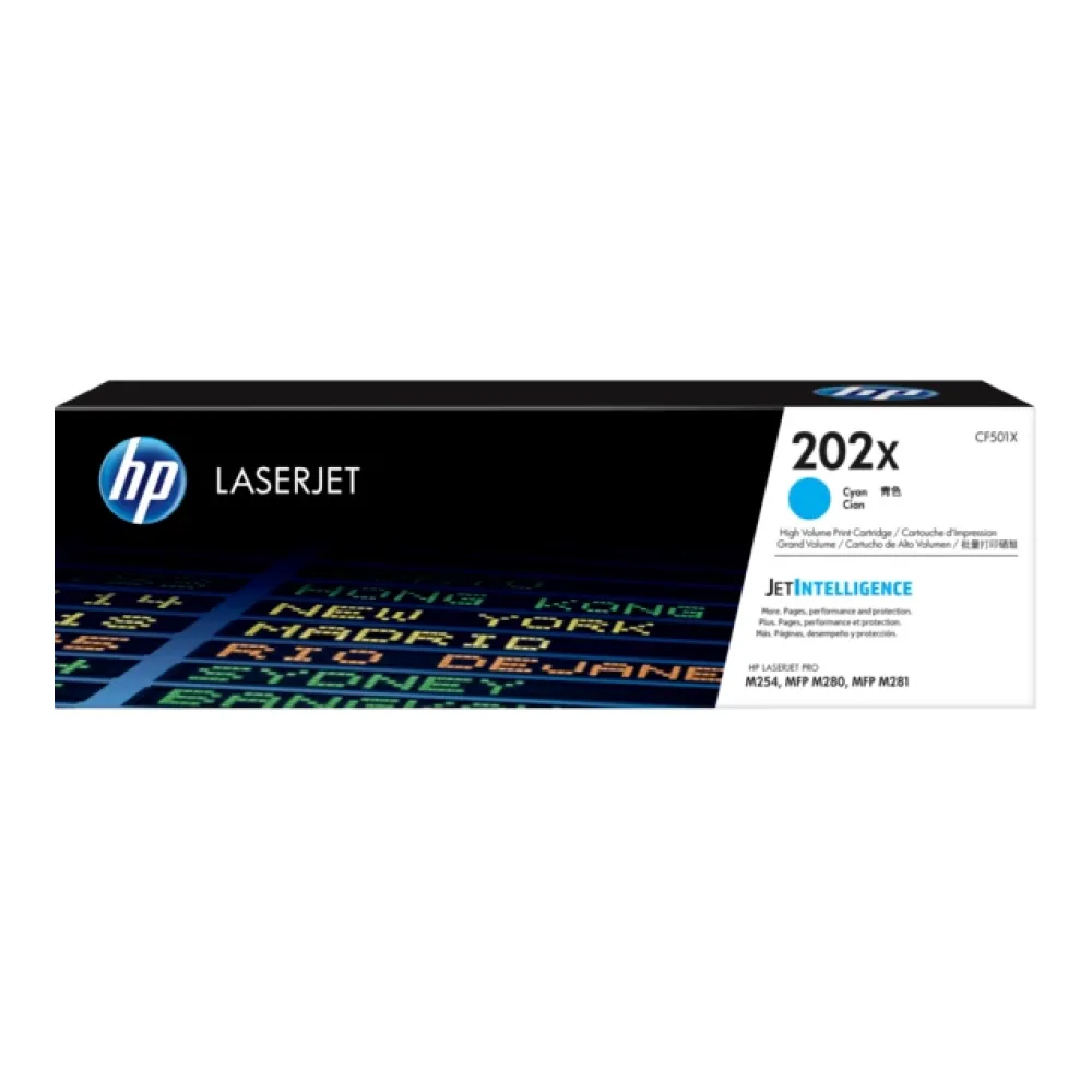 HP Tóner 202X Cían Original
