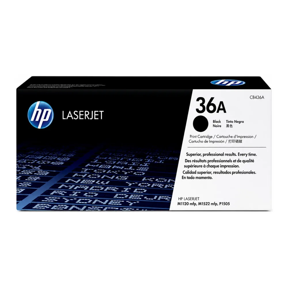 HP Tóner 36A CB436A Negro Original Laserjet