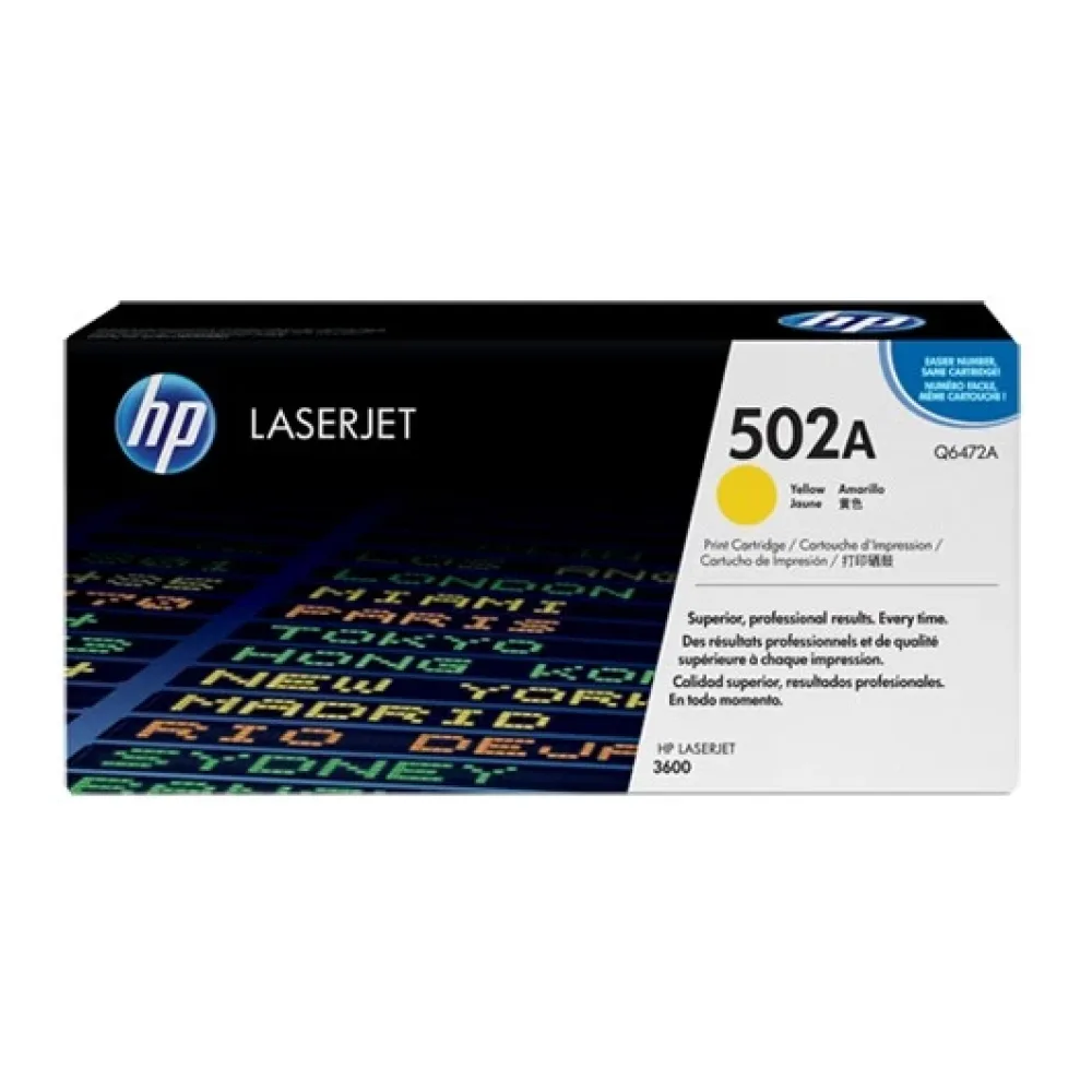 HP Toner 502A Amarillo Q6472A
