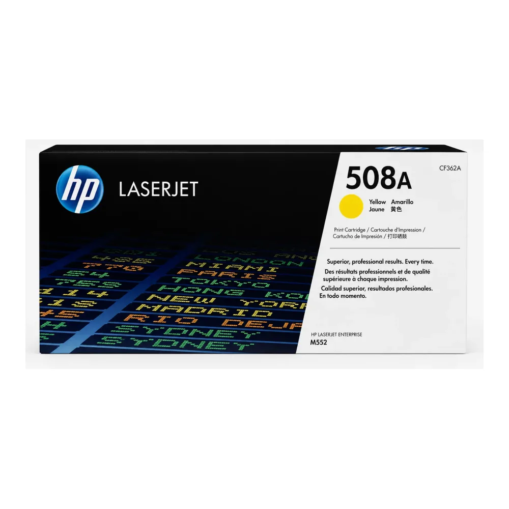 HP Tóner 508X Amarillo CF362X Original 9.500 Páginas