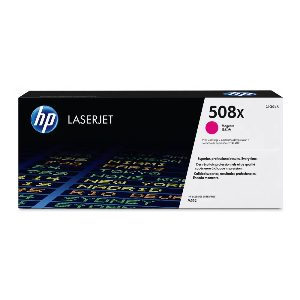 HP Tóner 508X Magenta CF363X Original 9.500 Páginas
