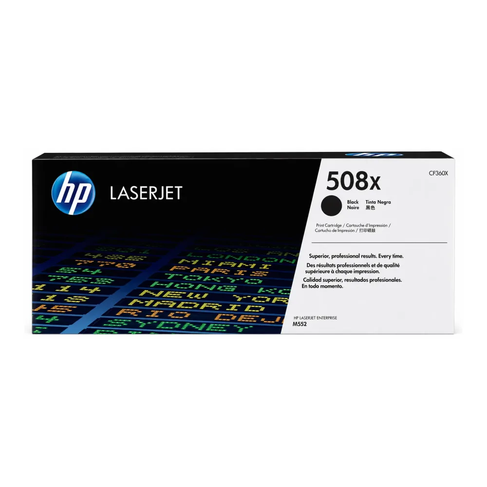 HP Tóner 508X Negro CF360X Original 12.500 Páginas
