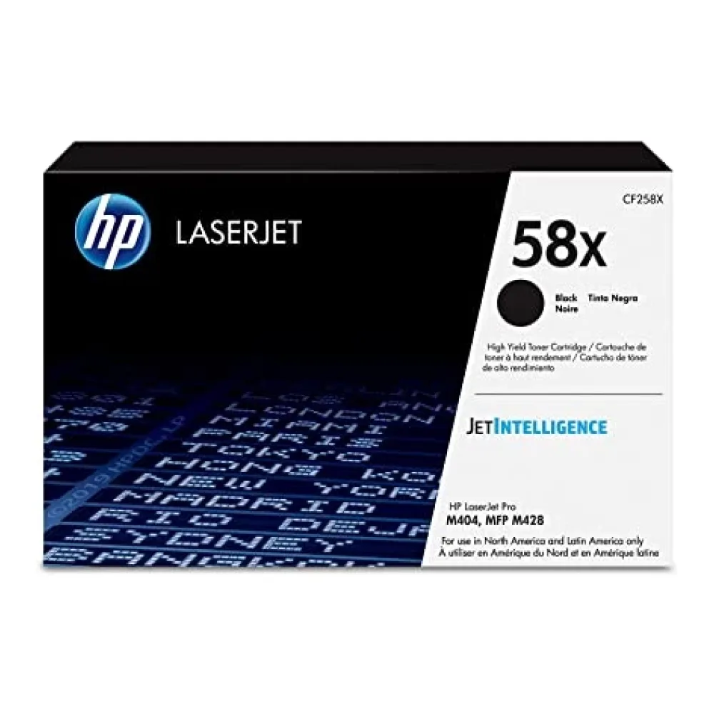HP Toner 58X Negro CF258X Bad Box ( Caja Dañada)