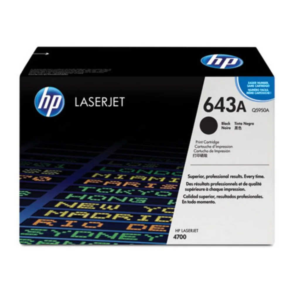 HP Toner 643A Negro Q5950A