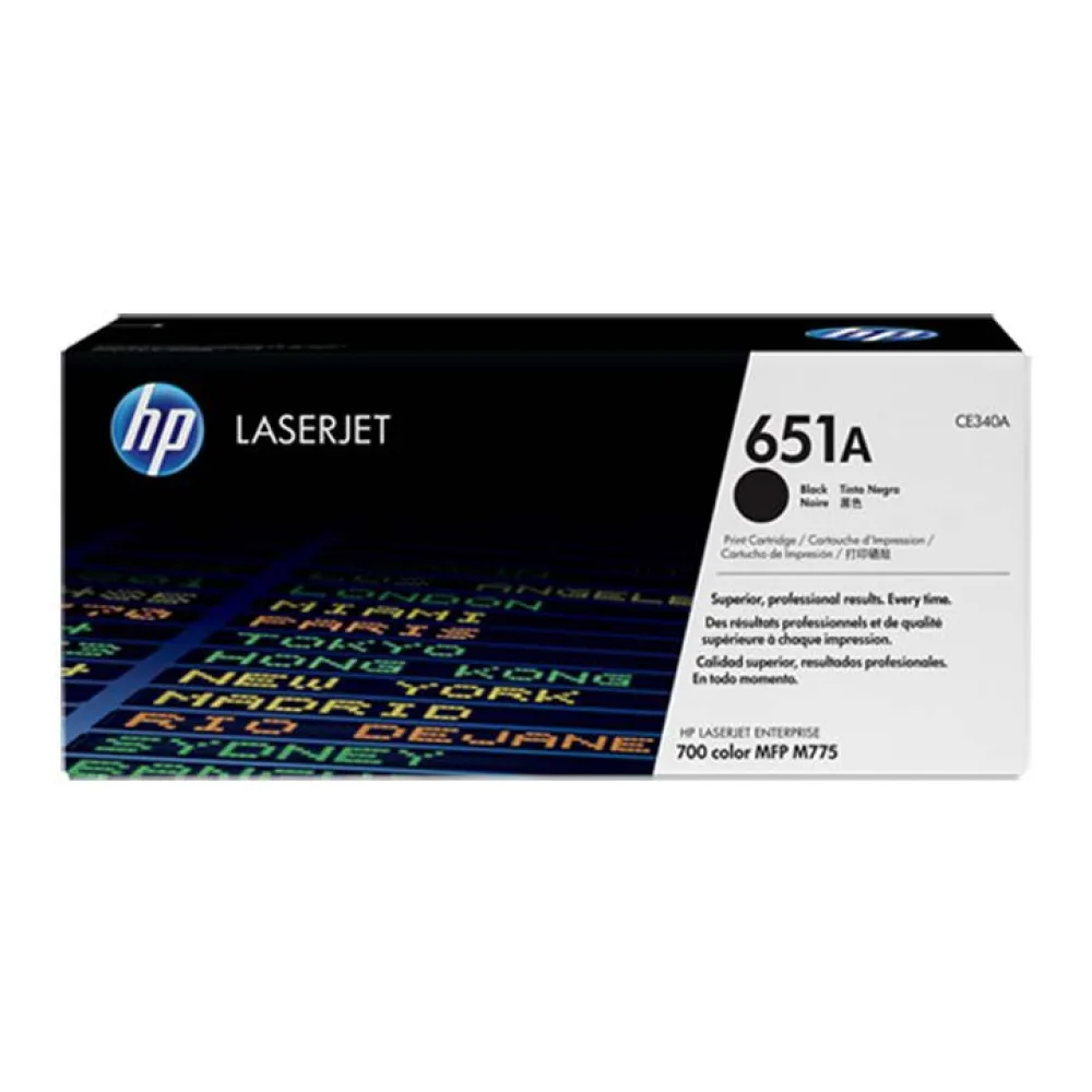 HP Toner 651A Negro CE340A