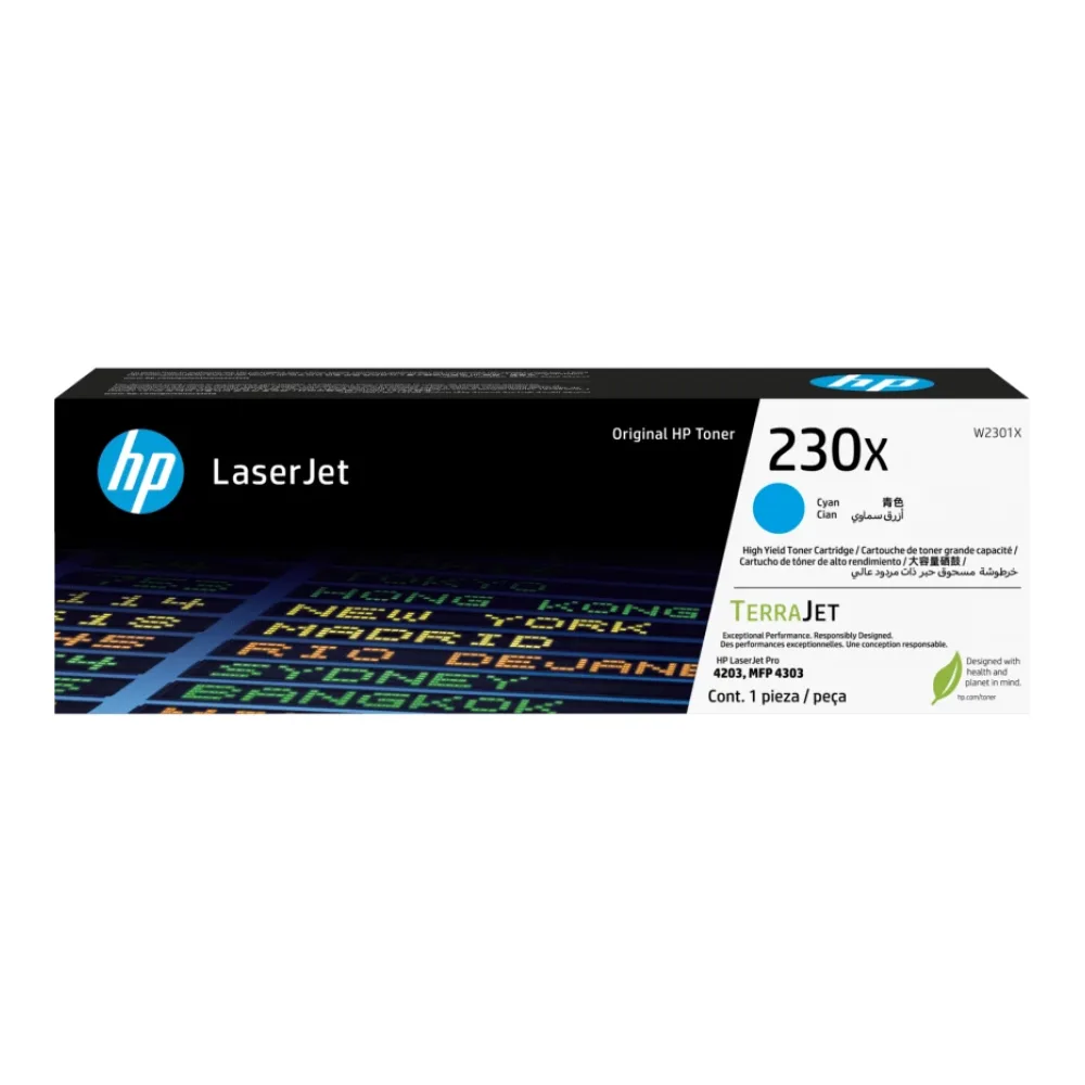 HP Tóner Laserjet 230X Cian W2301X Alta Capacidad Original