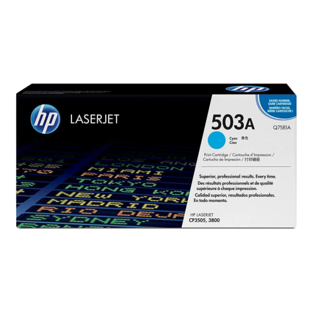 HP Toner Laserjet 503A Cyan Q7581A