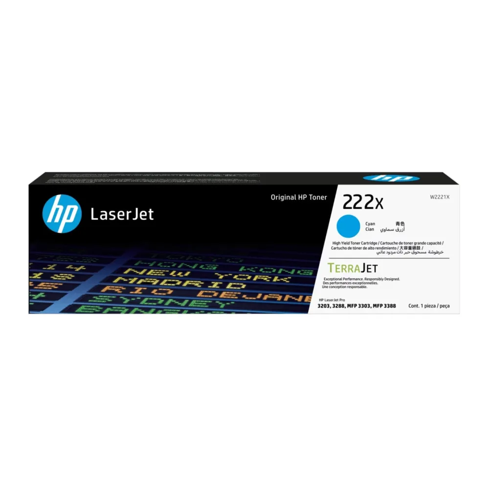 HP Tóner Laserjet Cian 222X W2221X 2.500 Páginas Epson