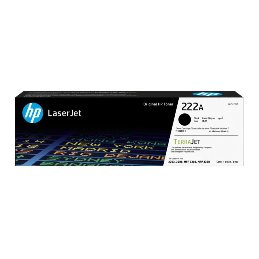 HP Tóner Laserjet Negro 222A W2220A 1.300 Páginas