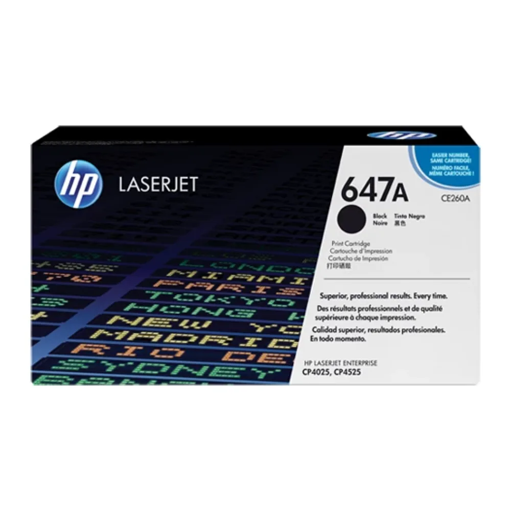 HP Toner Laserjet Negro 647A CE260A