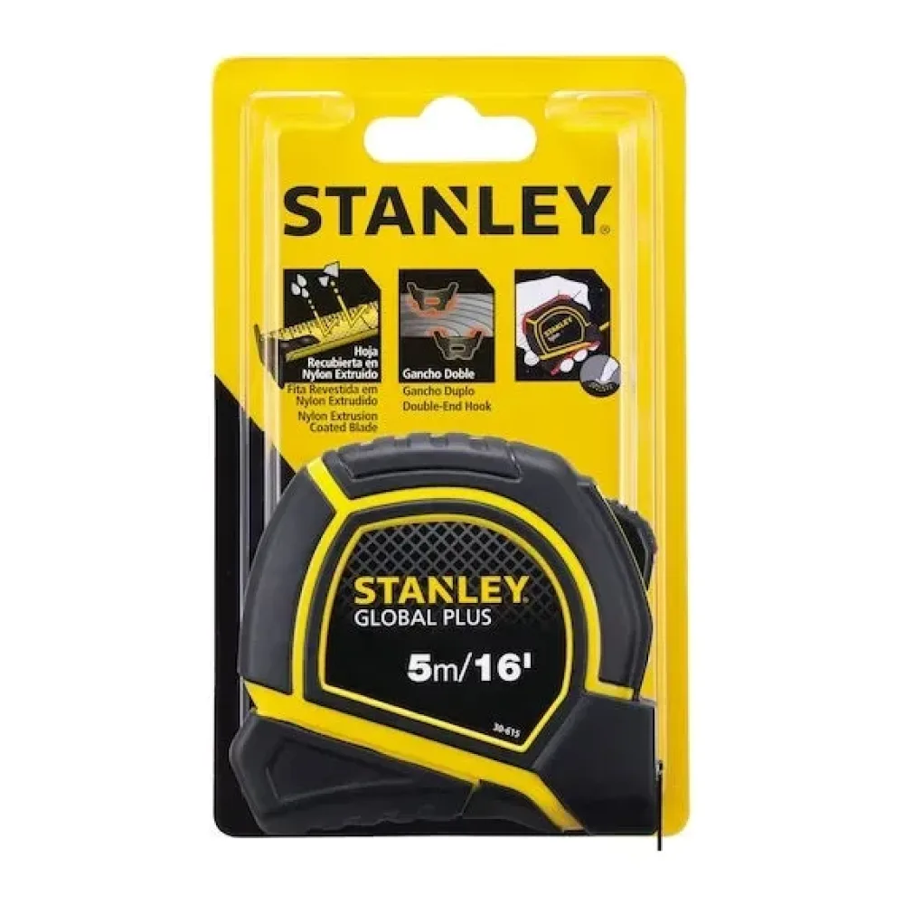 Huincha Medir Stanley 5 Mts. Global Plus (30615S)