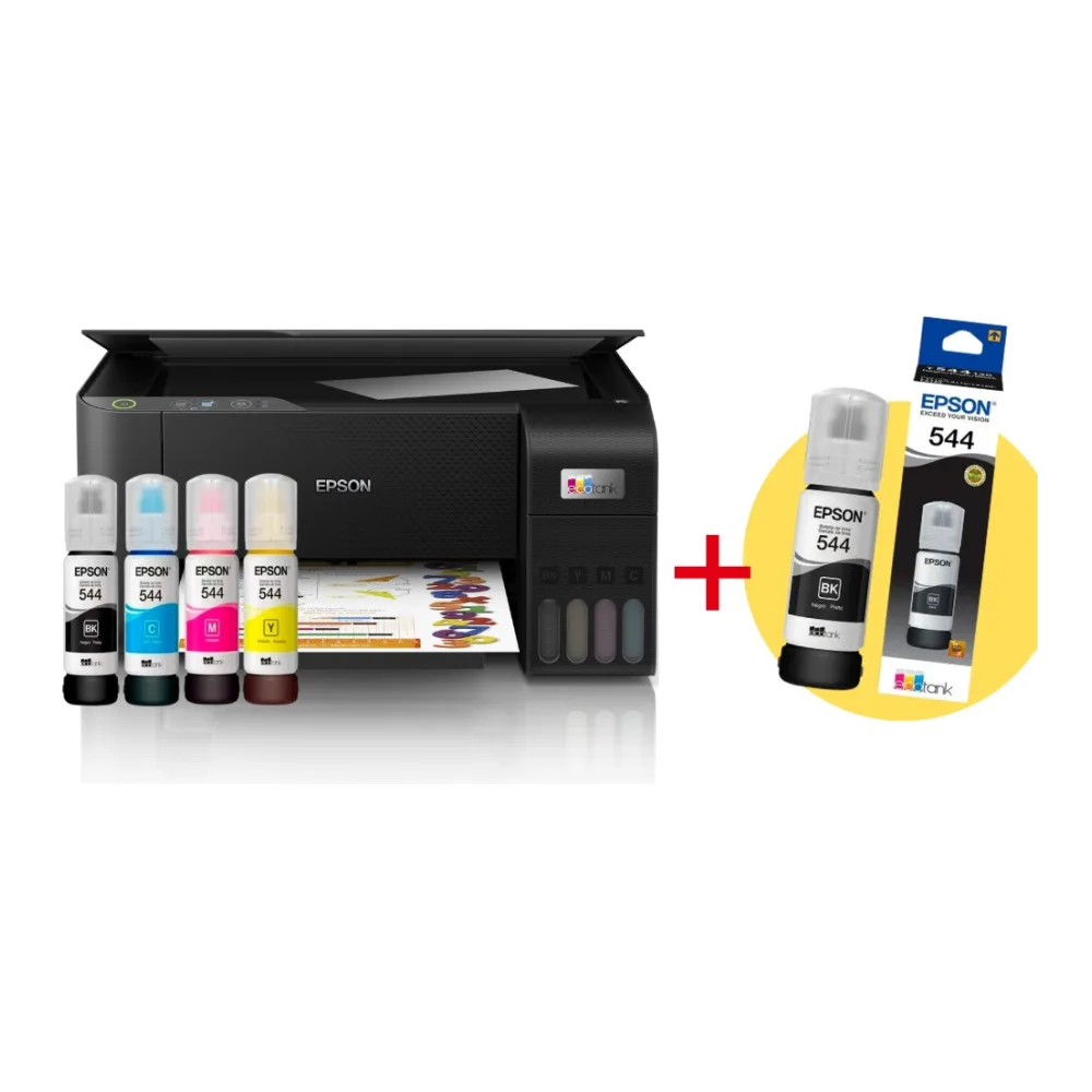 Impresora Multifuncional Epson Ecotank L3210 + Tinta Negra Extra