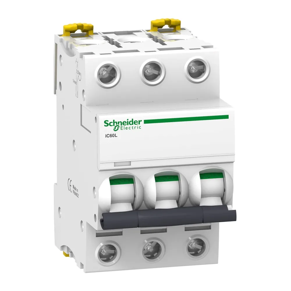 Interruptor Termomagnetico Acti 9 IC60L, 3P, 20A, Curva C, 20KA 9432059 Schneider Electric
