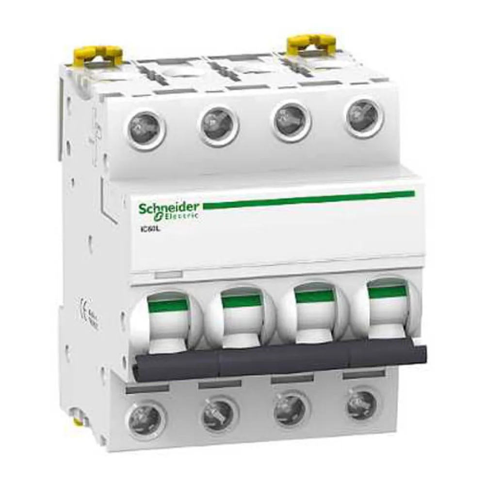 Interruptor Termomagnetico Acti 9 IC60L, 4P, 20A, Curva C, 20KA 9442059 Schneider Electric