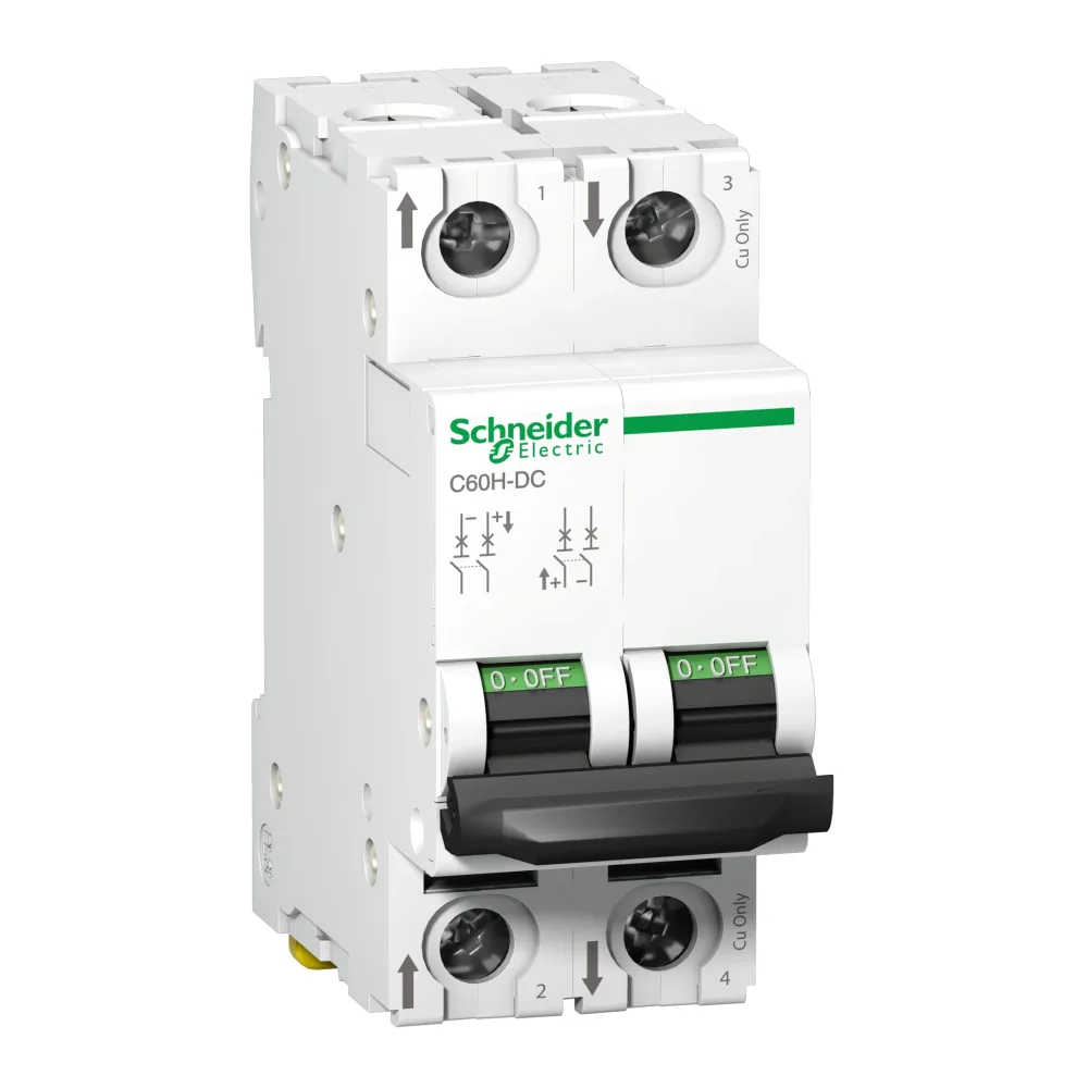 Interruptor Termomagnetico C60H.DC 2P 16A Curva C 250V Dc 61531159 Schneider Electric