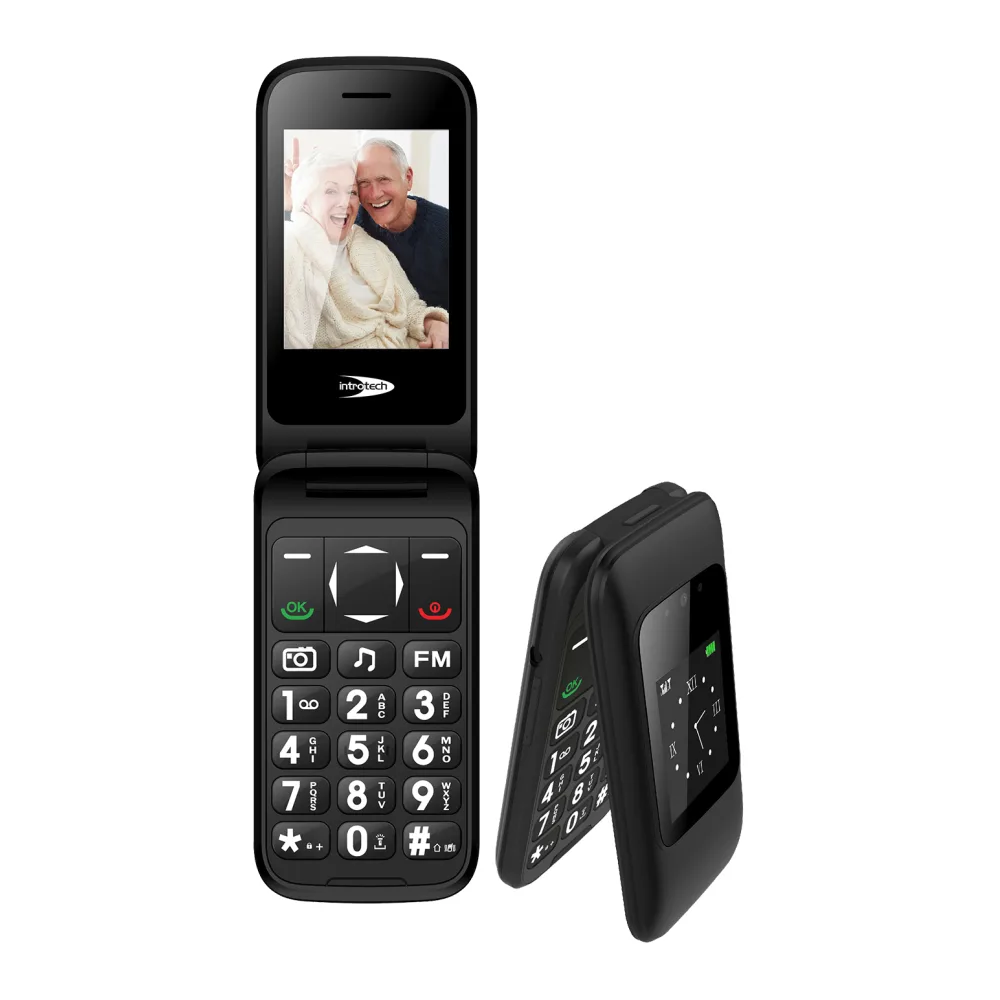 Introtech Teléfono Móvil Senior 3G Tipo Almeja
